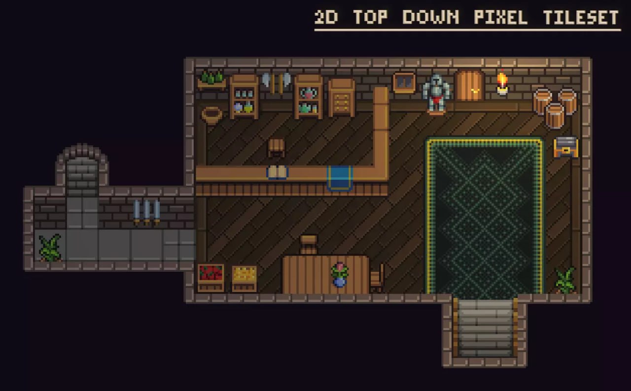 2D Top down pixel tilese📱 - изображение 3